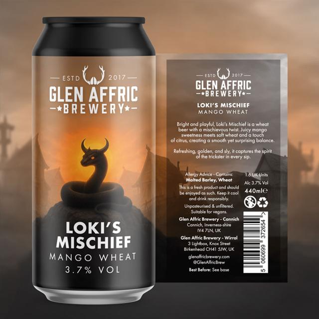 Loki's Mischief beer artwork