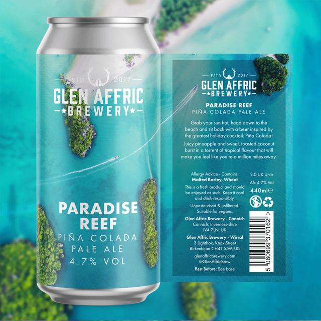 Paradise Reef beer artwork