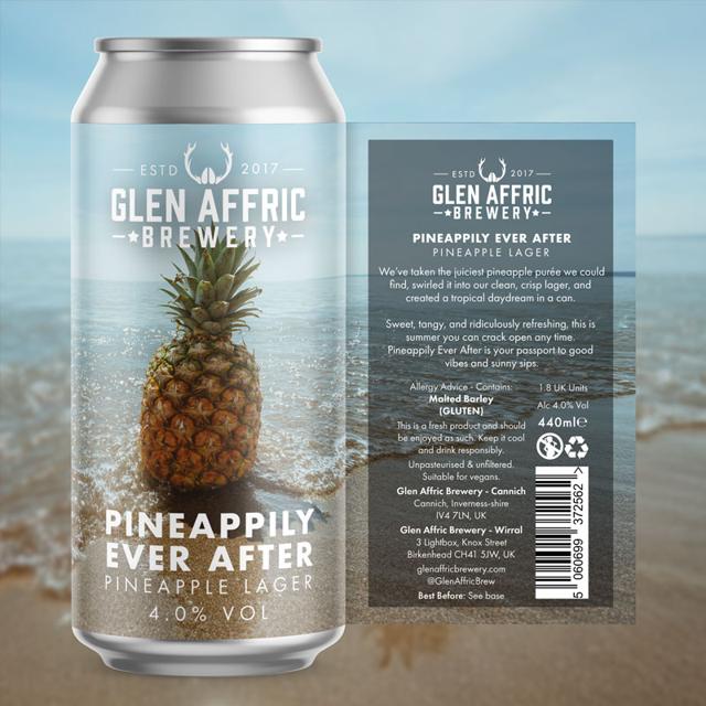 Pineappily Ever After beer artwork