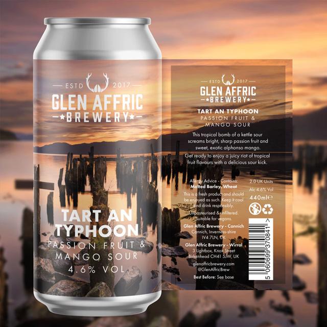 Tart An Typhoon beer artwork