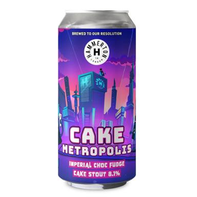 CAKE METROPOLIS beer artwork
