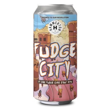 Fudge City AF beer artwork