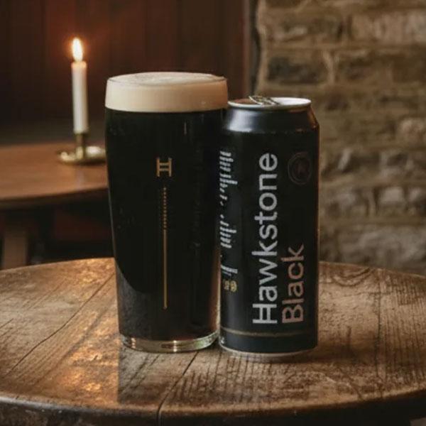 Hawkstone Black beer artwork