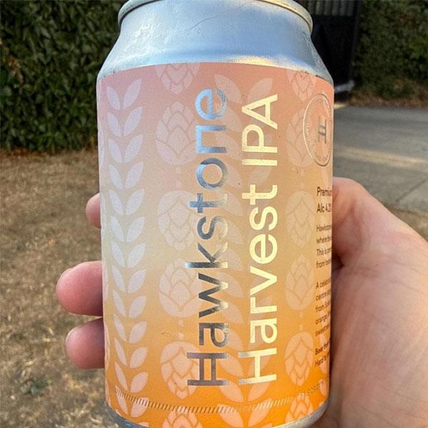 Hawkstone Harvest IPA beer artwork