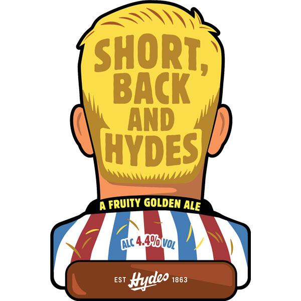 Short Back & Hydes beer artwork