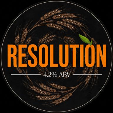 Resolution beer artwork