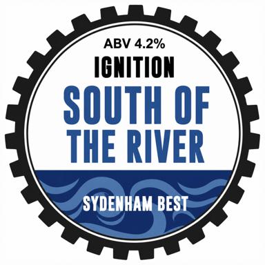 South of the River beer artwork