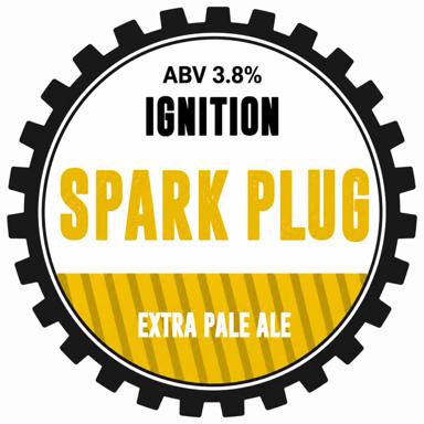 Spark Plug beer artwork