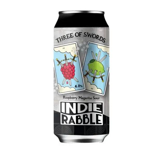 Three of Swords: Raspberry beer artwork