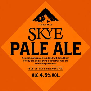 Skye Pale Ale beer artwork