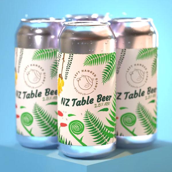 Artwork for NZ Table Beer by Left Handed Giant