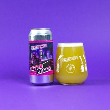 Retro Racer beer artwork
