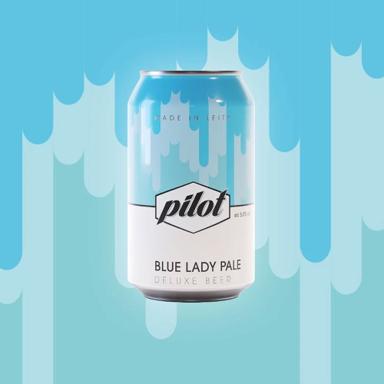 Blue Lady Pale beer artwork