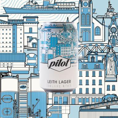Leith Lager beer artwork