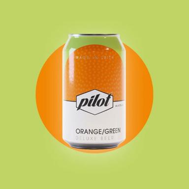 Orange/Green beer artwork