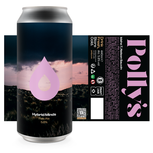 Hybrid Minds beer artwork