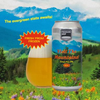Visit The Mountains beer artwork