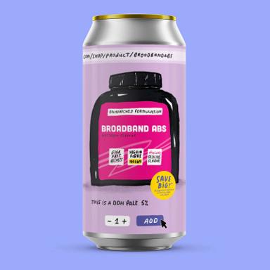 Broadband Abs beer artwork