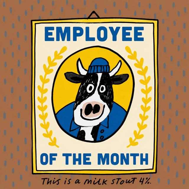 Employee of The Month beer artwork