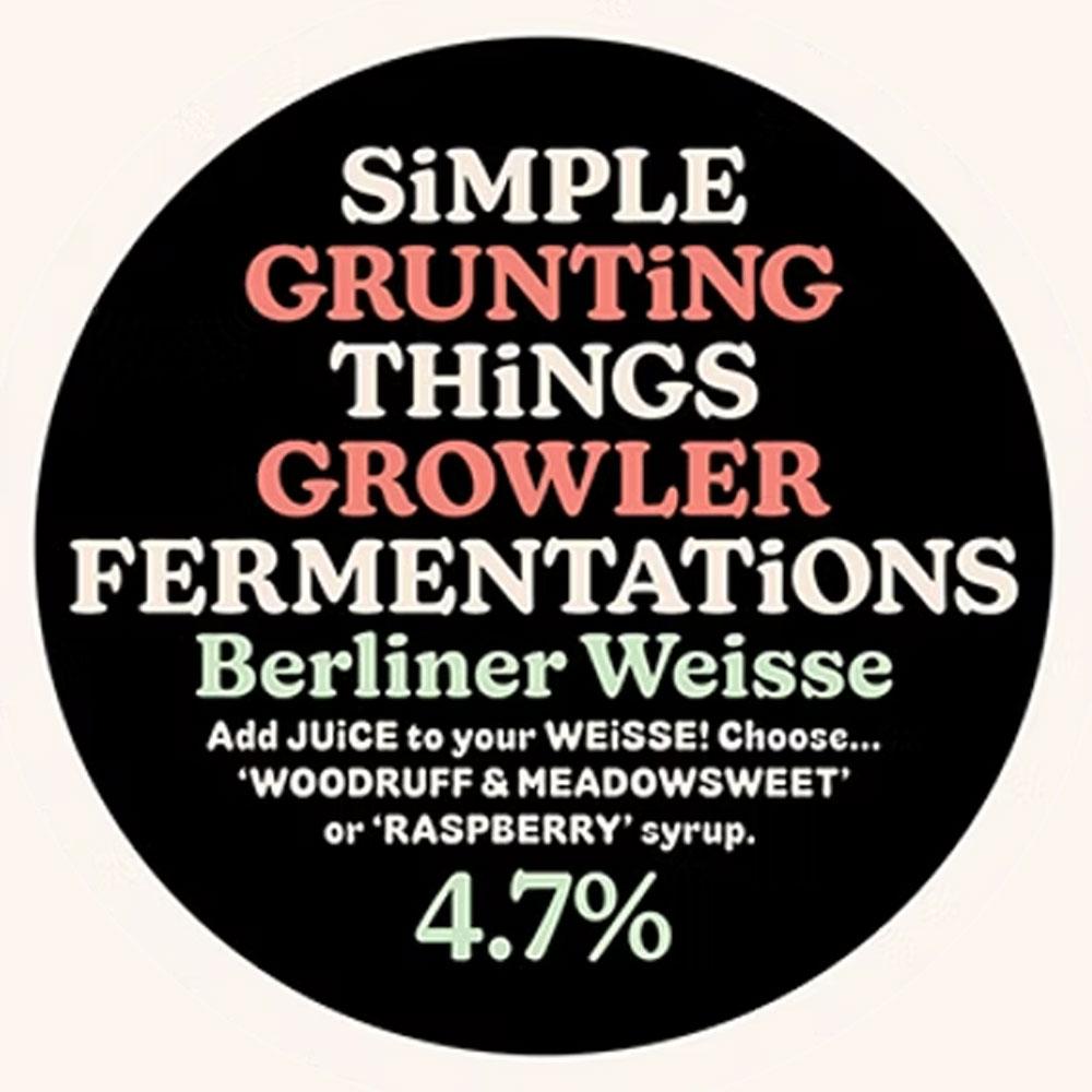 Artwork for STF x Grunting Growler Berliner Weisse by Simple Things Fermentations