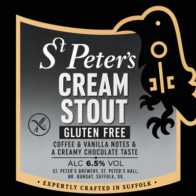 Cream Stout Gluten Free beer artwork