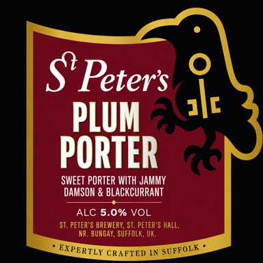 Plum Porter beer artwork