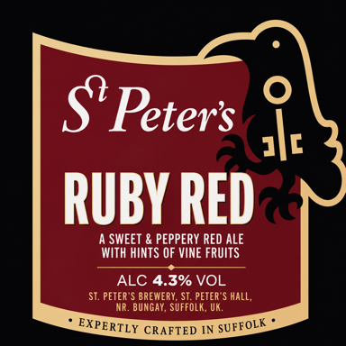 Ruby Red Ale beer artwork