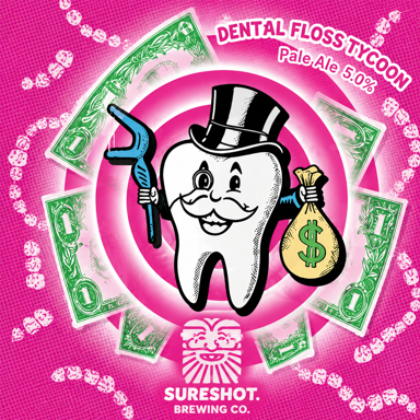 Dental Floss Tycoon beer artwork