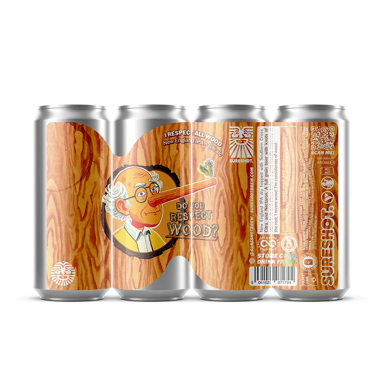 I Respect All Wood beer artwork