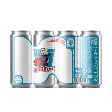 Super Milson beer artwork