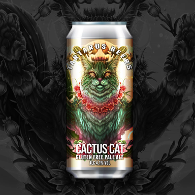 Cactus Cat beer artwork