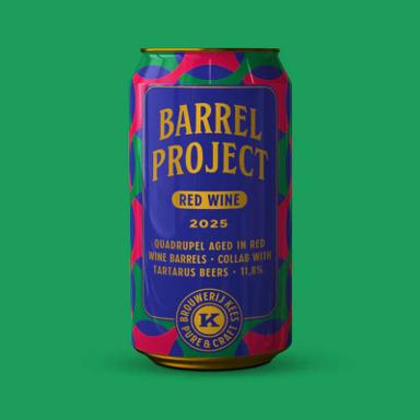 Red Wine Barrel Aged Quadrupel beer artwork