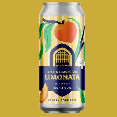Peach & Lemongrass Limonata beer artwork
