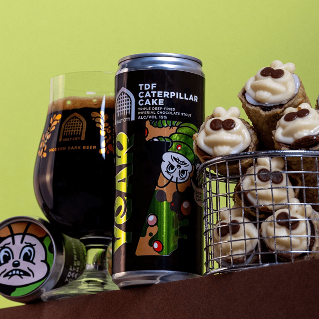 TDF Caterpillar Cake beer artwork