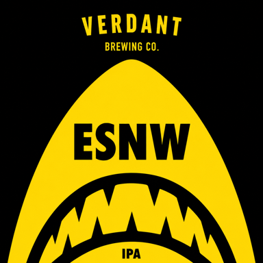 Even Sharks Need Water beer artwork