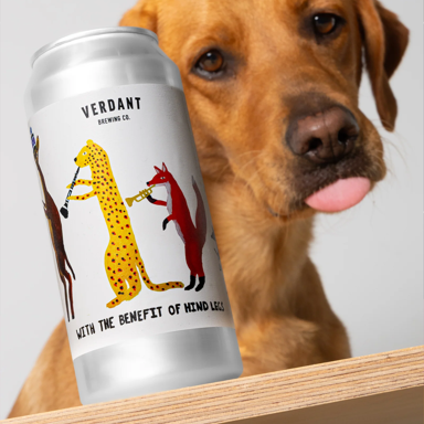 With The Benefit of Hind Legs beer artwork