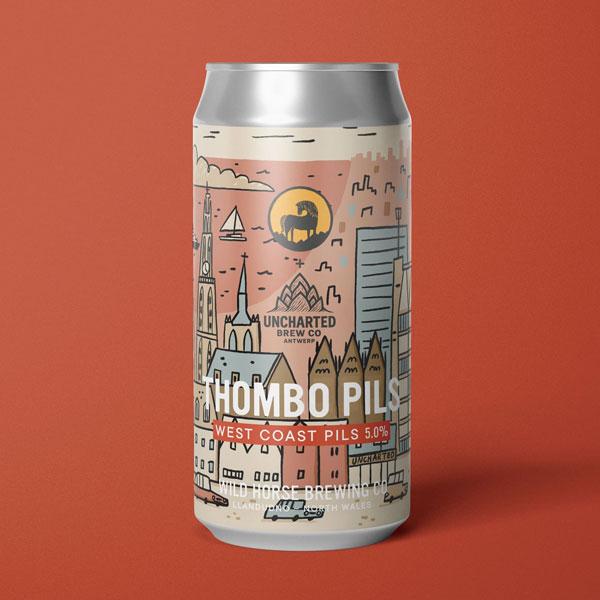 Artwork for Thombo Pils by Wild Horse Brewing Co