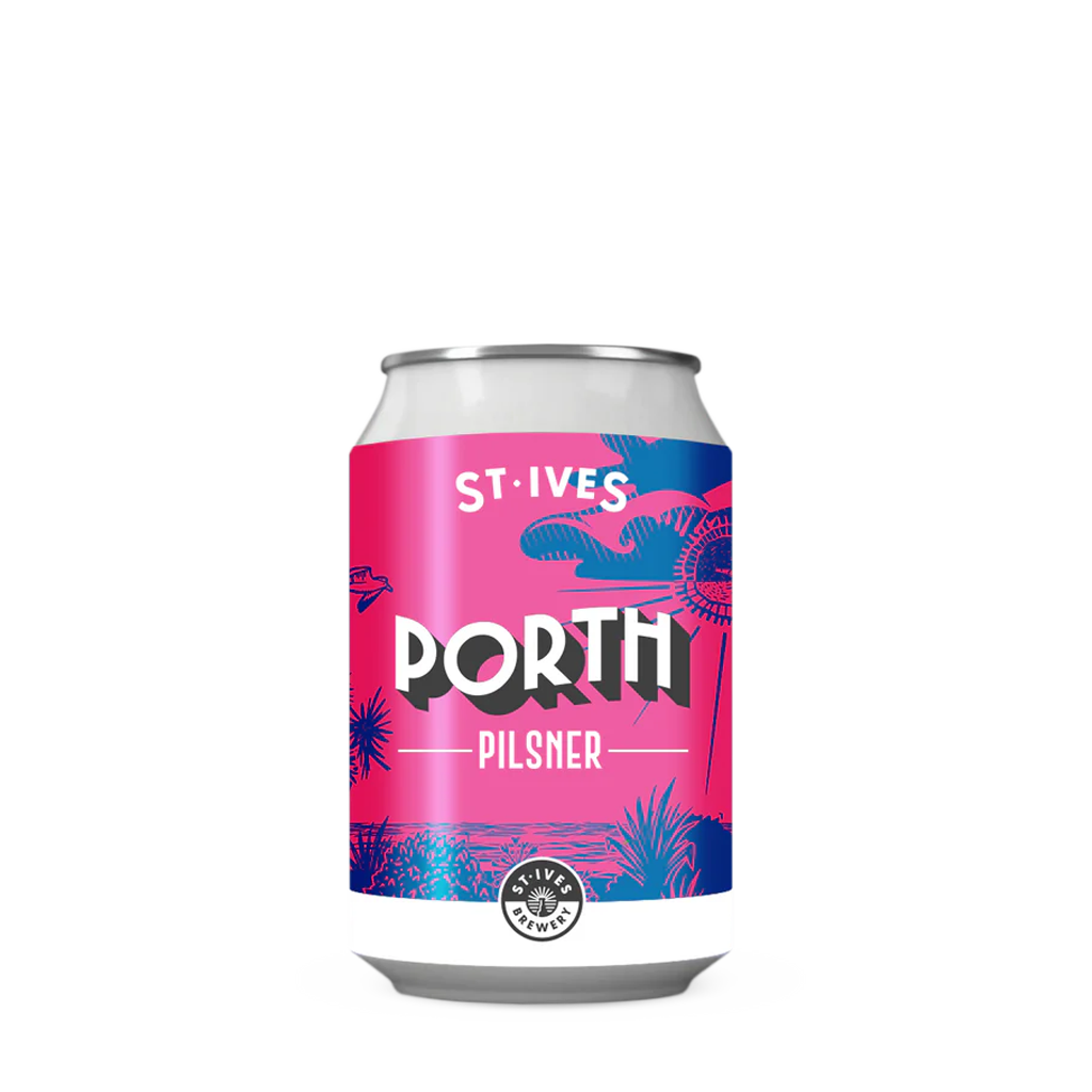 Porth Pilsner can