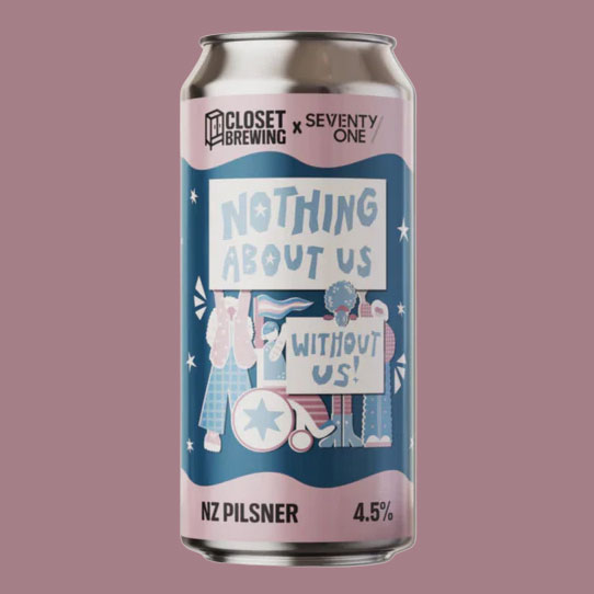 Nothing About Us, Without Us beer artwork