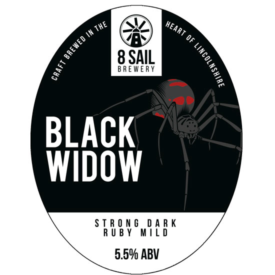 Black Widow beer artwork