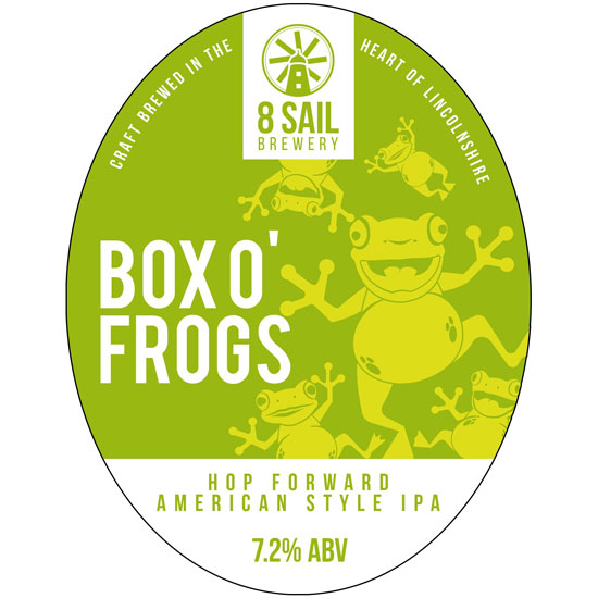 Box O' Frogs beer artwork