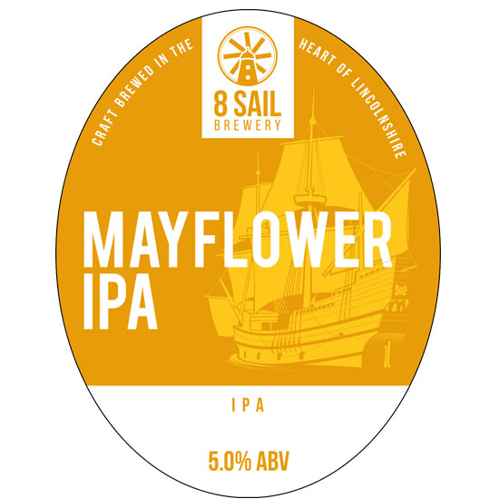 Mayflower IPA beer artwork