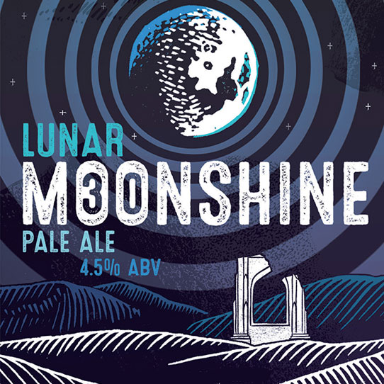 Lunar Moonshine beer artwork