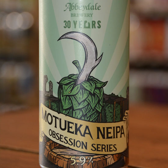 Artwork for Motueka NEIPA by Abbeydale Brewery