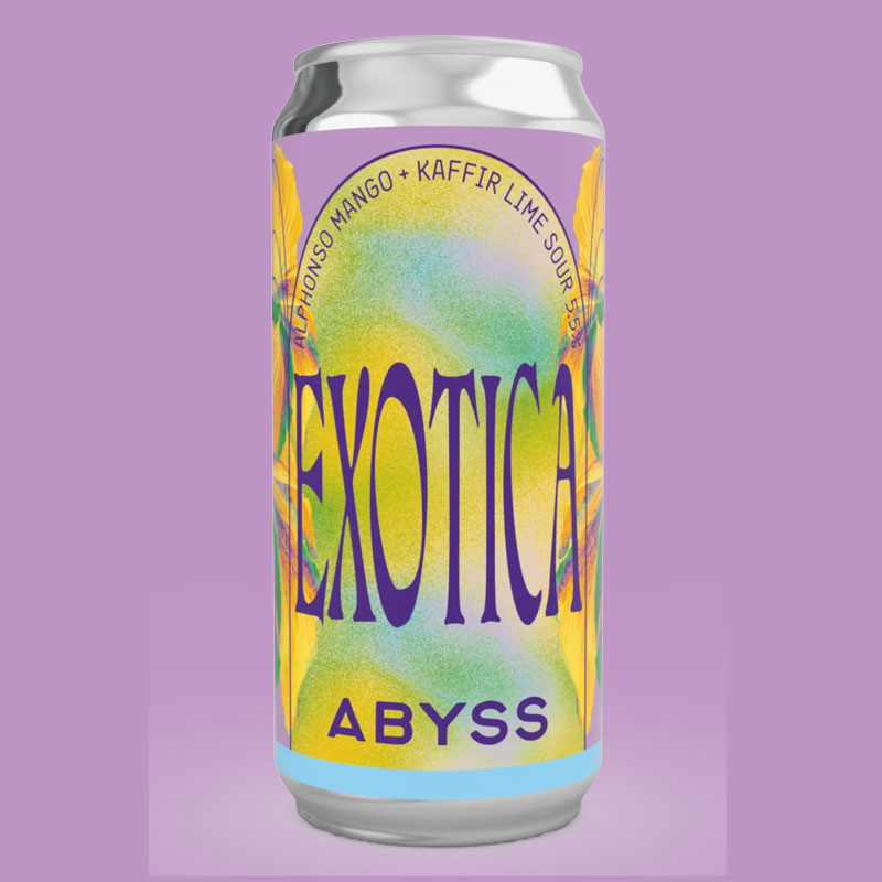 Exotica Alphonso Mango + Kaffir Lime beer artwork