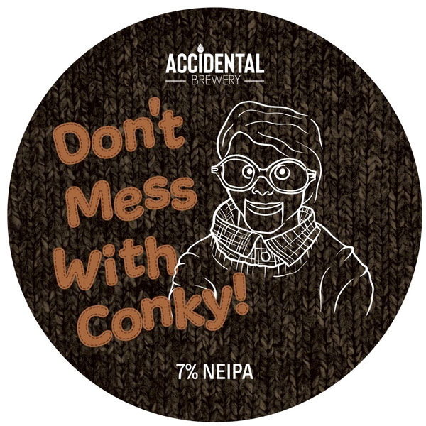 Don't Mess With Conky beer artwork