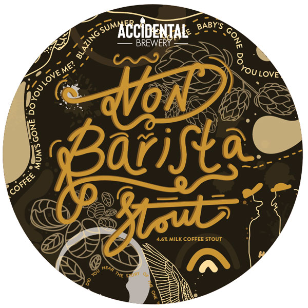 Non Barista Stout beer artwork