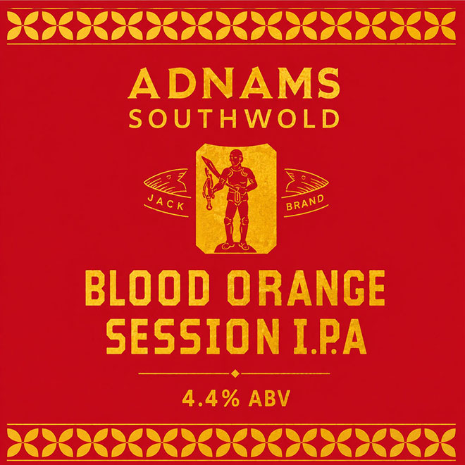 Blood Orange Session IPA beer artwork
