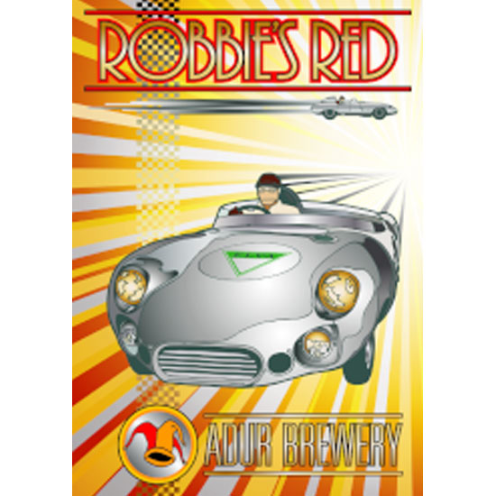 Robbie's Red beer artwork