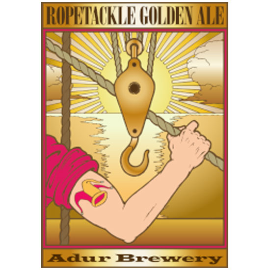 Ropetackle Gold beer artwork